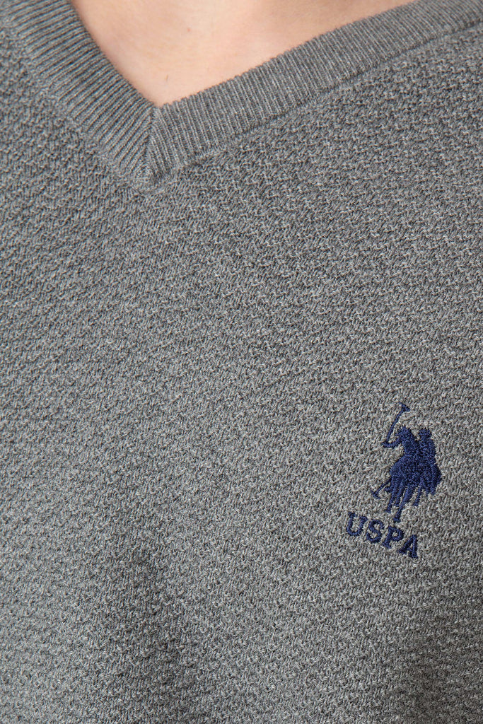 U.S. Polo Assn. sivi muški džemper (652094VR086) 4
