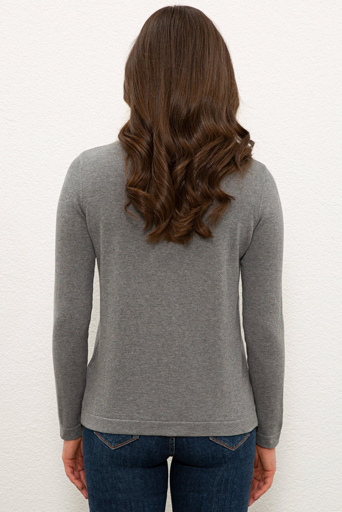 U.S. Polo Assn. sivi ženski džemper (1078649VR086) 4