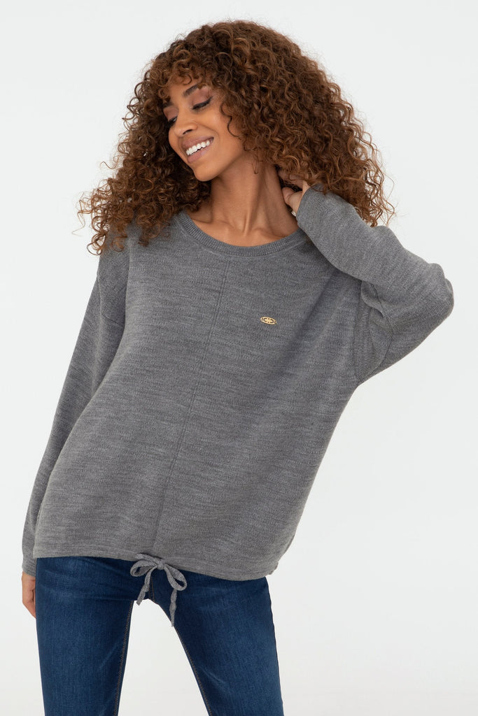 U.S. Polo Assn. sivi ženski džemper (1309269VR086) 1