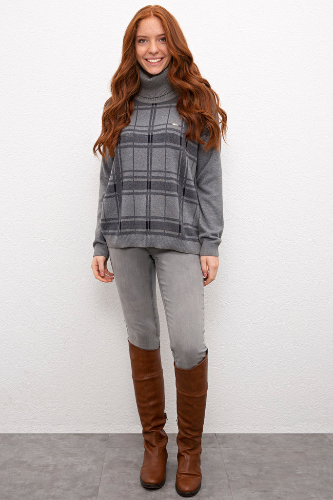 U.S. Polo Assn. sivi ženski džemper (835437VR086) 3