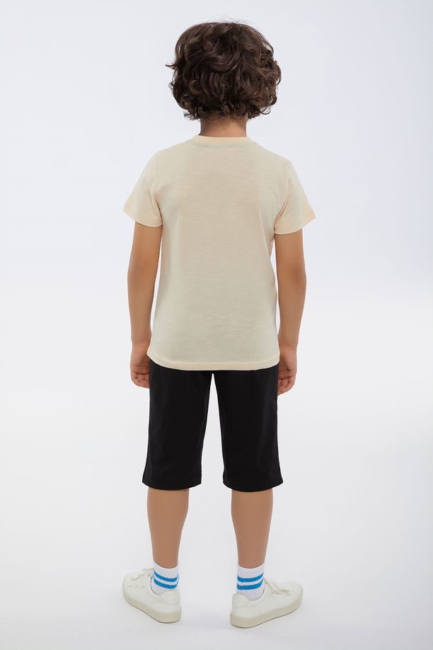 U.S. Polo Assn. smeđe set majica i hlače za dječake (US1099-4-Almond) 4
