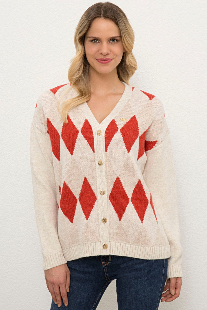 U.S. Polo Assn. smeđi ženski džemper (1083425VR122) 1
