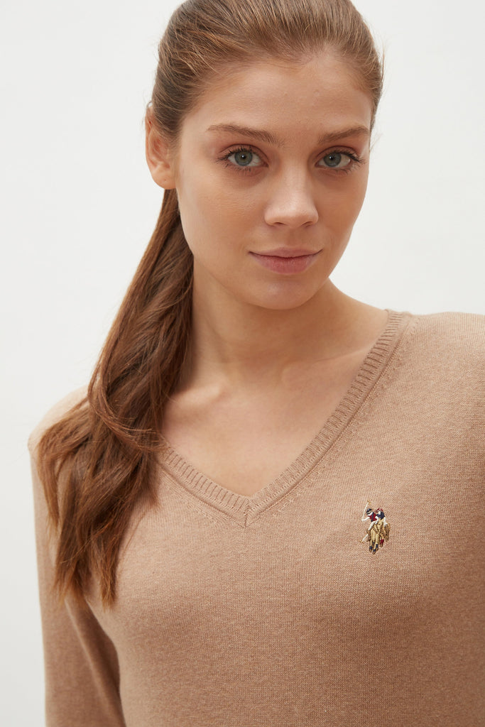 U.S. Polo Assn. smeđi ženski džemper (1260380VR122) 2