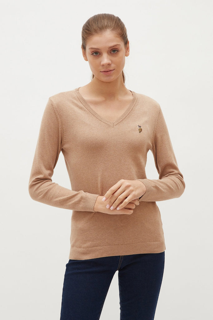 U.S. Polo Assn. smeđi ženski džemper (1260380VR122) 1
