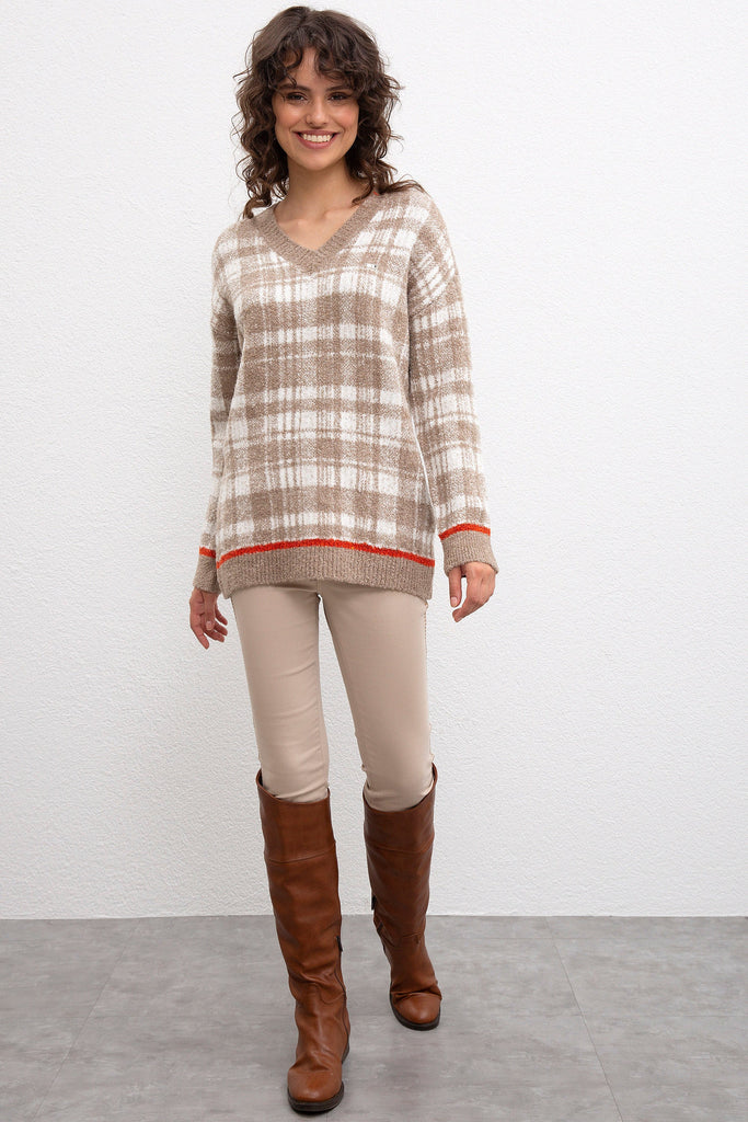 U.S. Polo Assn. smeđi ženski džemper (894851VR122) 3