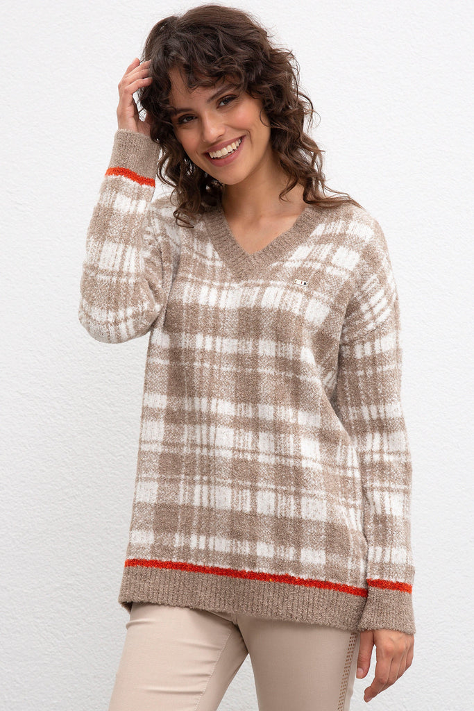 U.S. Polo Assn. smeđi ženski džemper (894851VR122) 5