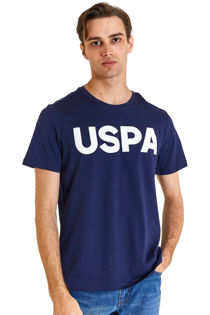 U.S. Polo Assn. teget plava muška majica s natpisom