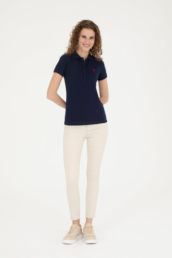 U.S. Polo Assn. teget plava ženska polo majica basic-[SKU]
