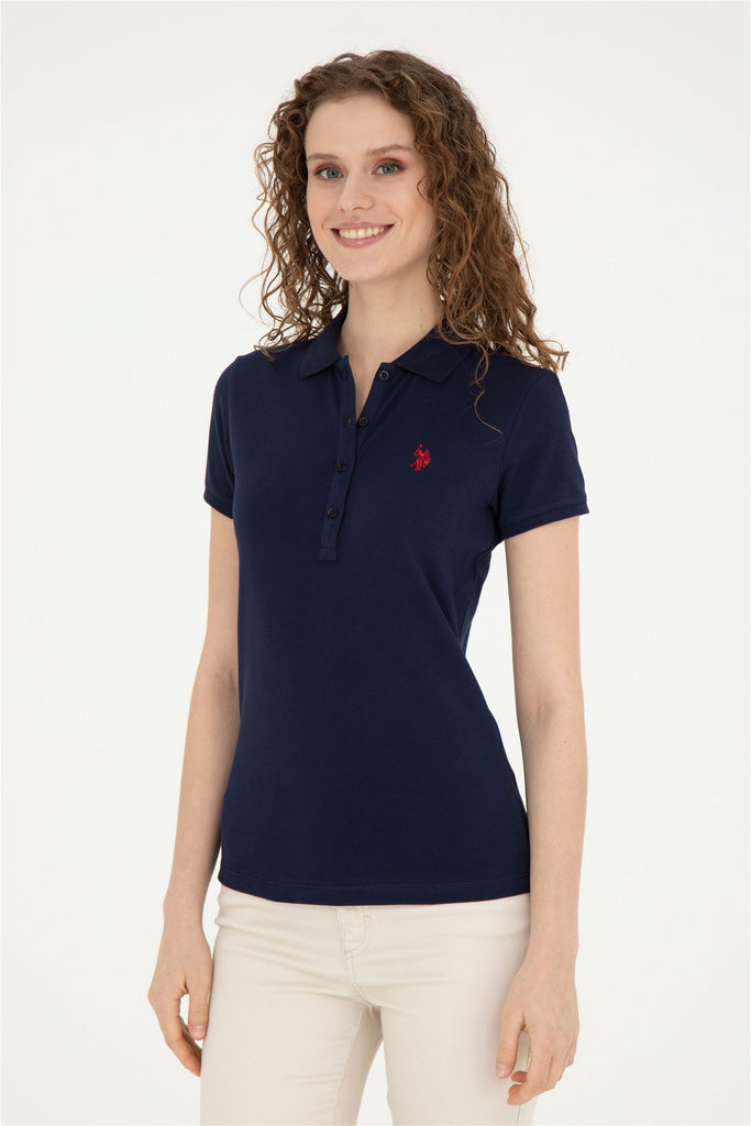 U.S. Polo Assn. teget plava ženska polo majica basic-[SKU]