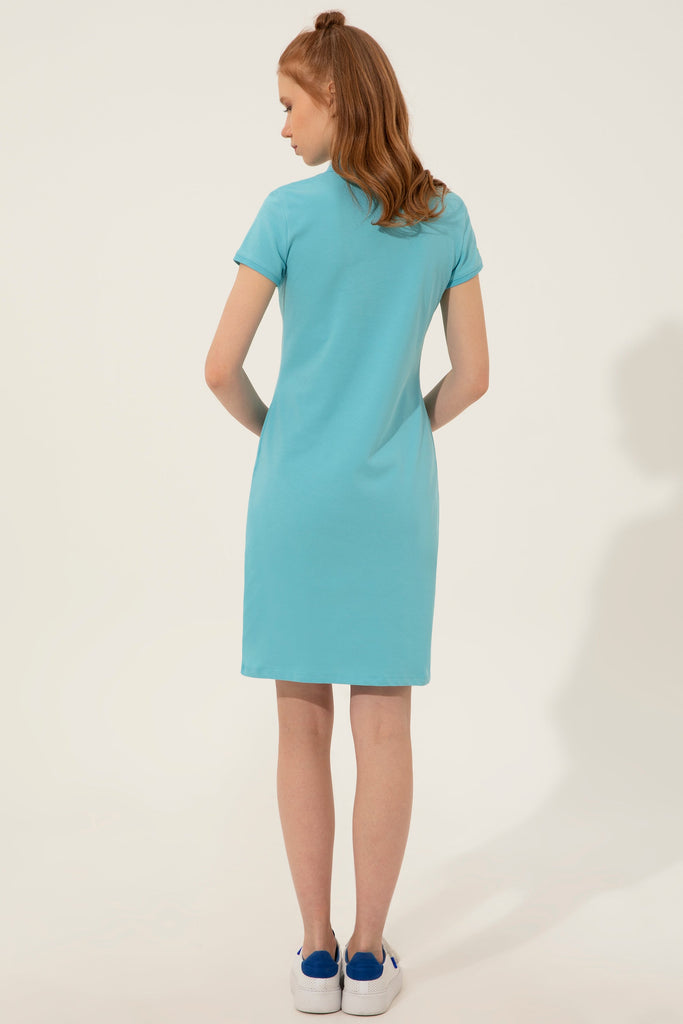 U.S. Polo Assn. tirkizna ženska haljina (1359840VR093) 2
