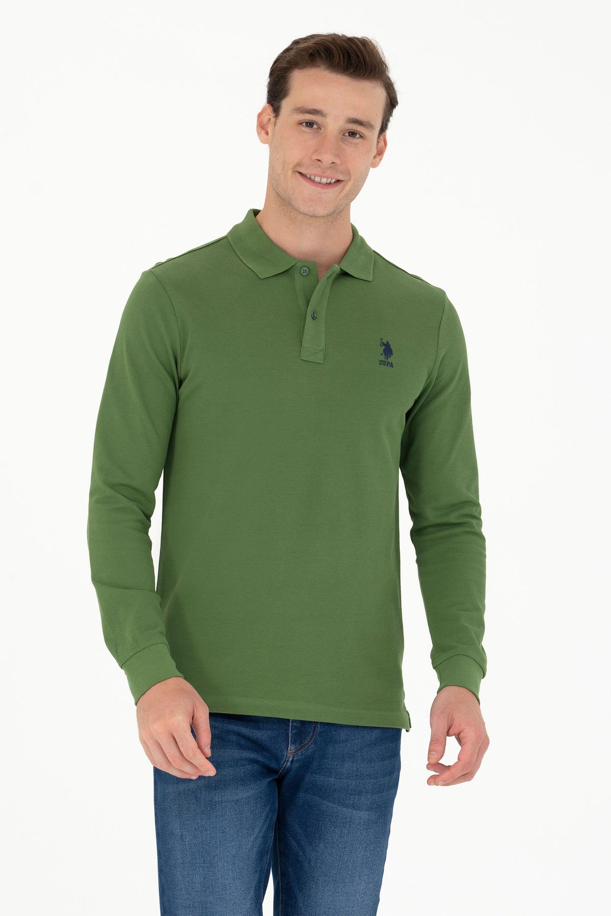 U.S. Polo Assn. zelena muška majica dugi rukav