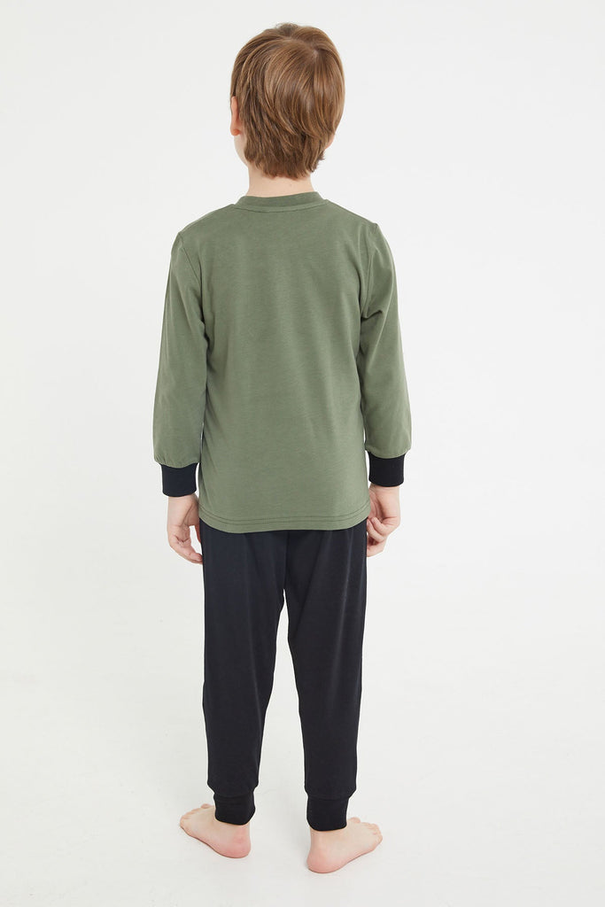 U.S. Polo Assn. zelena pidžama za dječake (US1162-4-Khaki) 2