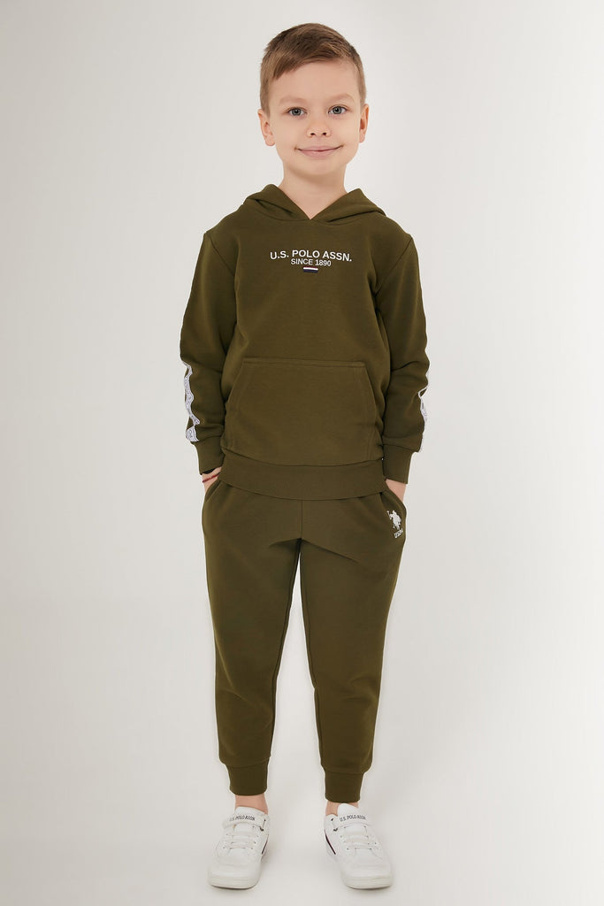 U.S. Polo Assn. zelena hoodie trenerka za dječake