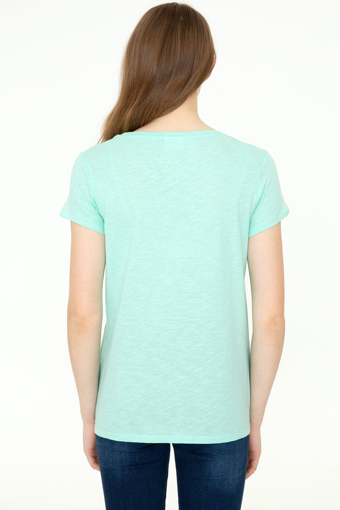U.S. Polo Assn. mint zelena ženska majica (1226676VR090) 4