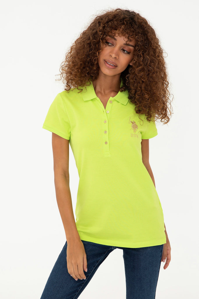 U.S. Polo Assn. zelena ženska polo majica (1191050VR087) 2