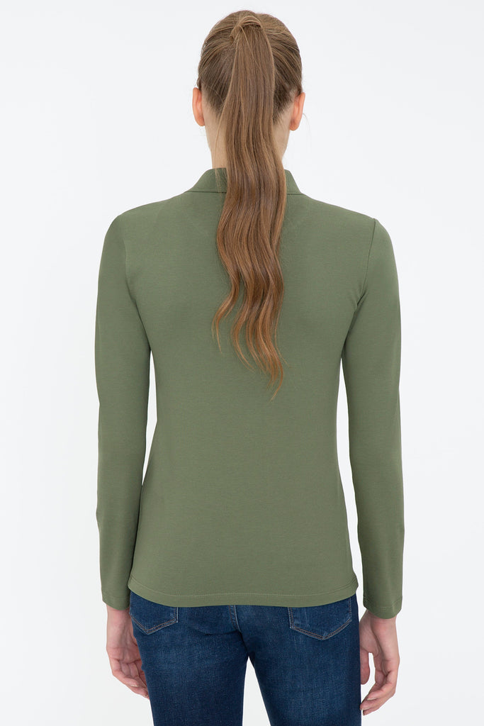 U.S. Polo Assn. zelena ženska polo majica (1255389VR027) 2