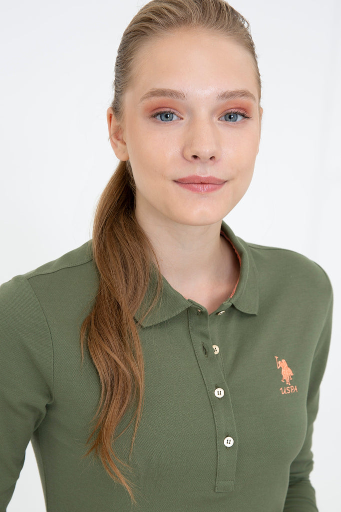 U.S. Polo Assn. zelena ženska polo majica (1255389VR027) 3