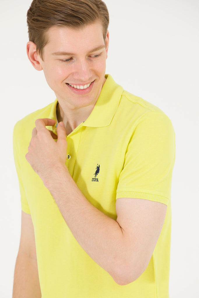 U.S. Polo Assn. žuta muška majica s ovratnikom