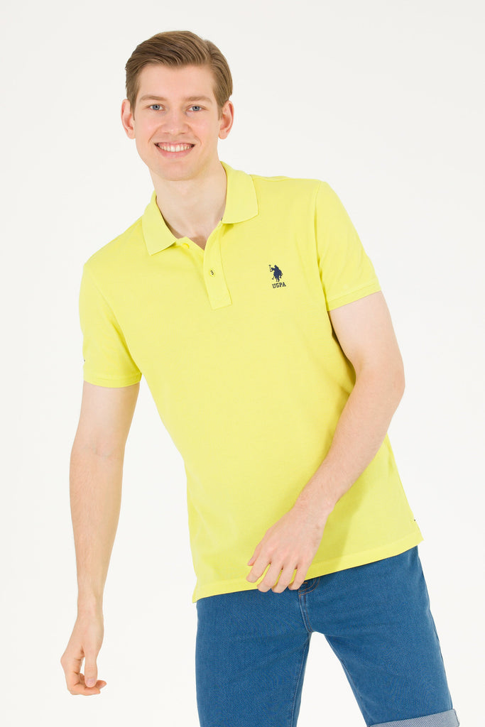 U.S. Polo Assn. žuta muška majica s ovratnikom