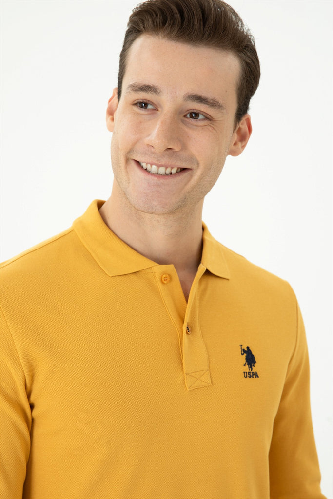 U.S. Polo Assn. žuta muška polo majica SAFRAN