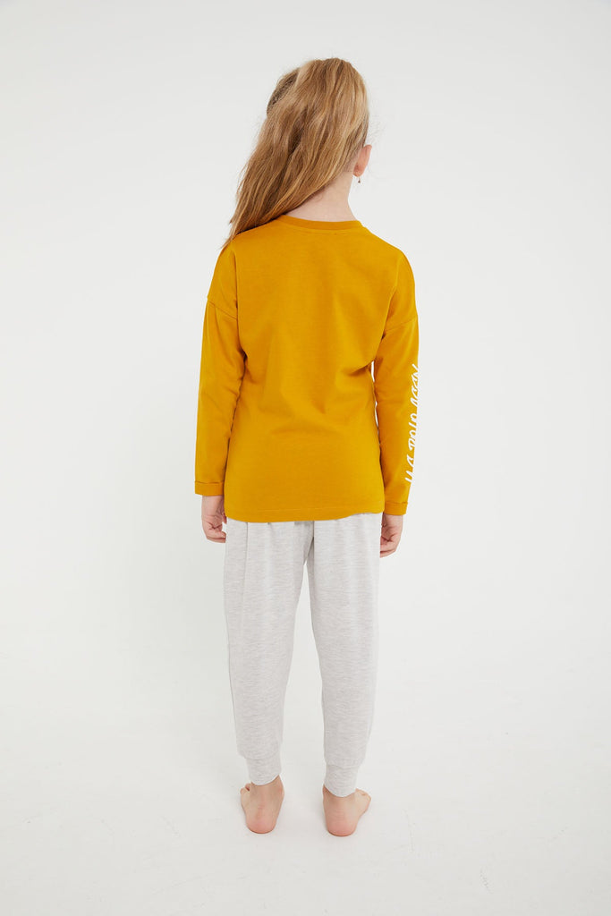 U.S. Polo Assn. žuta pidžama za djevojčice (US1208-4-GOLD) 2