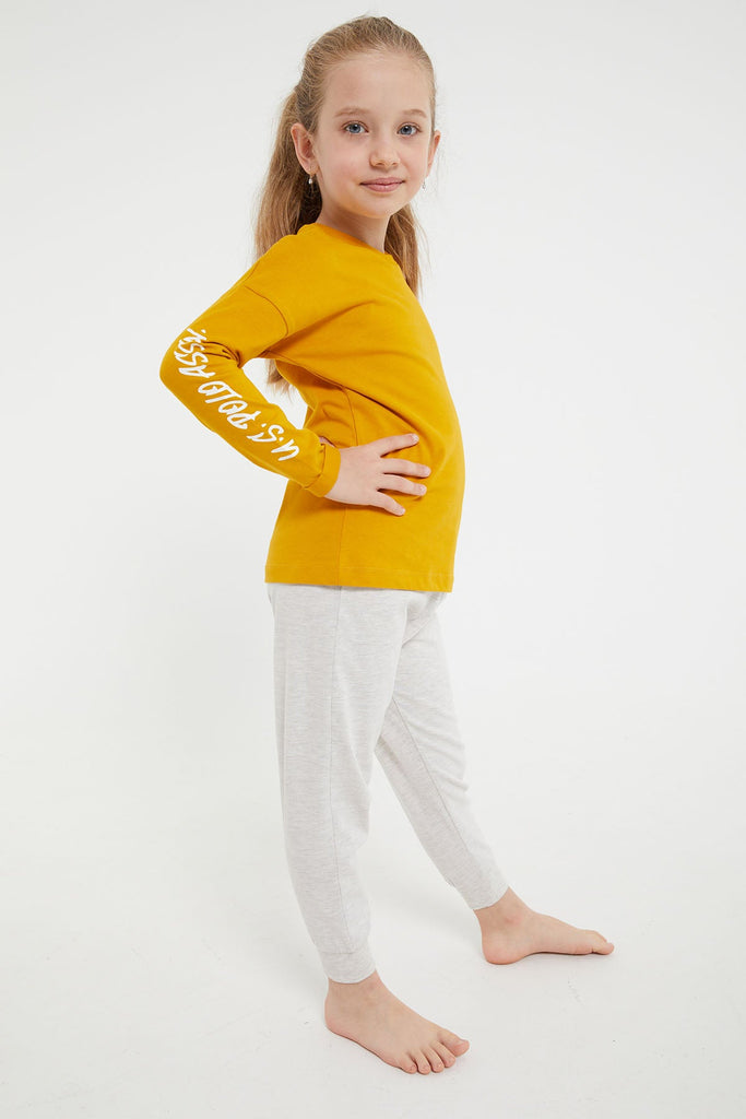 U.S. Polo Assn. žuta pidžama za djevojčice (US1208-4-GOLD) 3