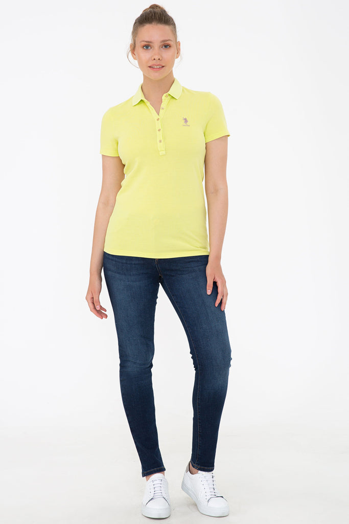 U.S. Polo Assn. žuta ženska polo majica (1203813VR087) 2