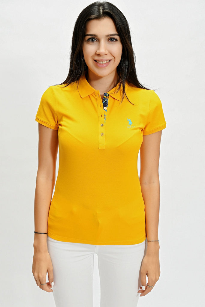 U.S. Polo Assn. žuta ženska polo majica (1208561VR044) 1