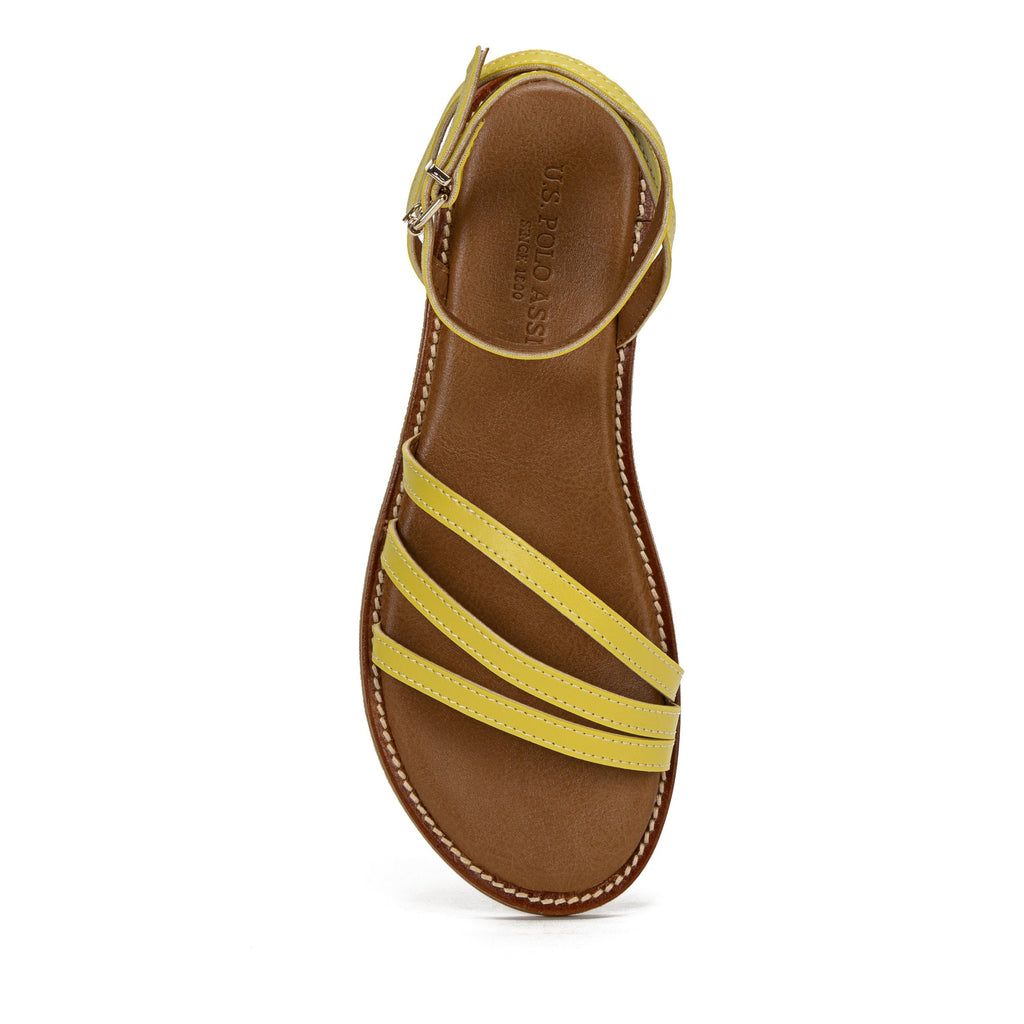 U.S. Polo Assn. žute ženske sandale s remenčićima