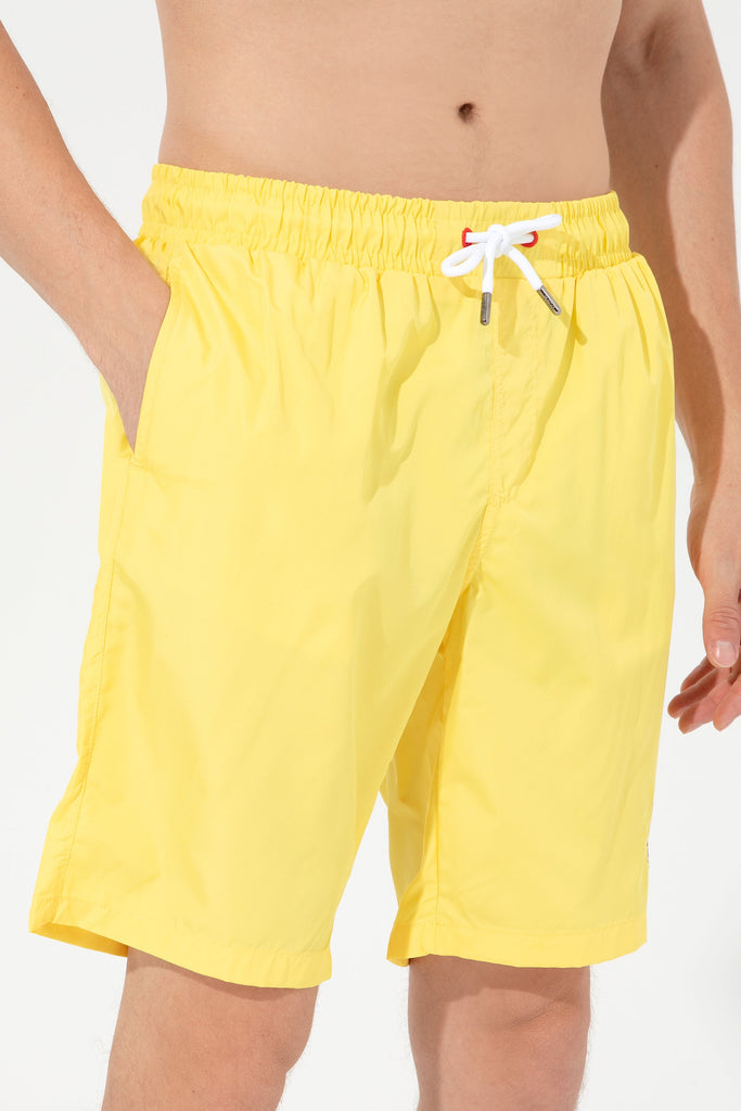 U.S. Polo Assn. žuti muški kupaći sa strukom na vezanje