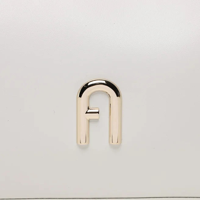 Furla bijela ženska torba s elegantnim zlatnim detaljima-[SKU]
