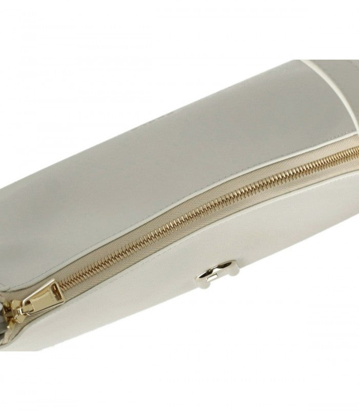 Furla bijela ženska torba s elegantnim zlatnim detaljima-[SKU]