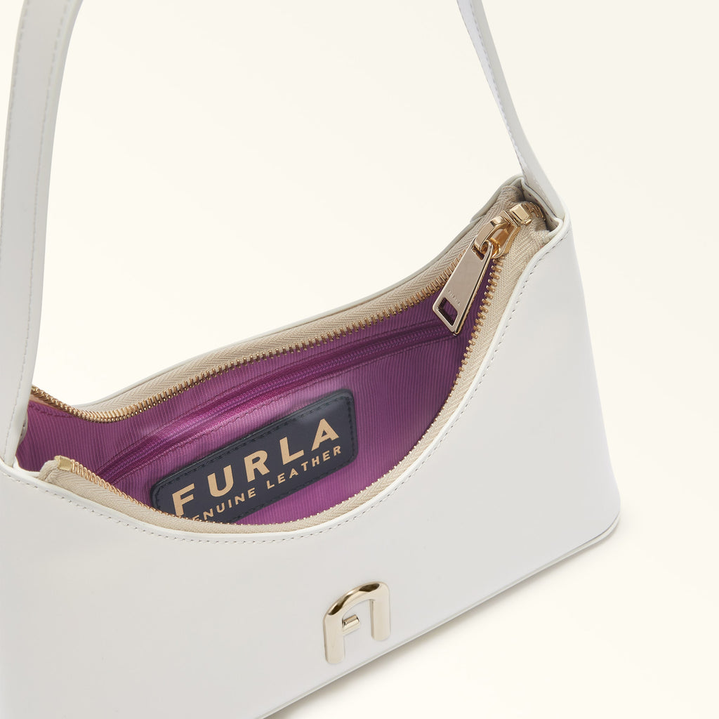 Furla bijela ženska torba s elegantnim zlatnim detaljima-[SKU]