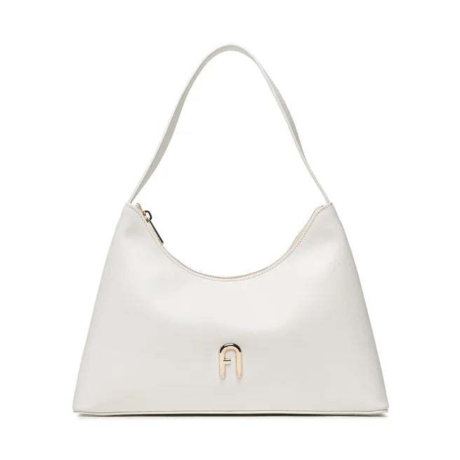 Furla bijela ženska torba s elegantnim zlatnim detaljima-[SKU]