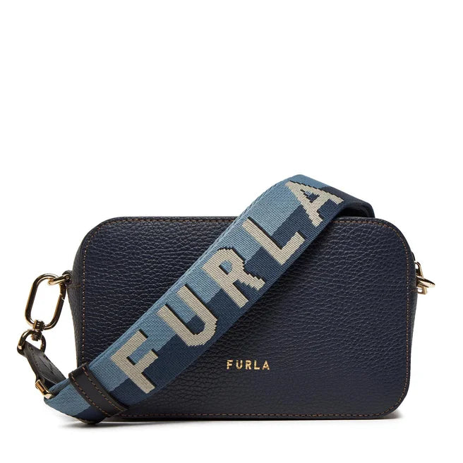 Furla plava ženska torba s elegantnim lančanim remenom-[SKU]