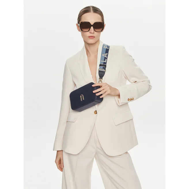 Furla plava ženska torba s elegantnim lančanim remenom-[SKU]