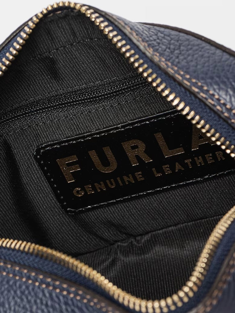 Furla plava ženska torba s elegantnim lančanim remenom-[SKU]