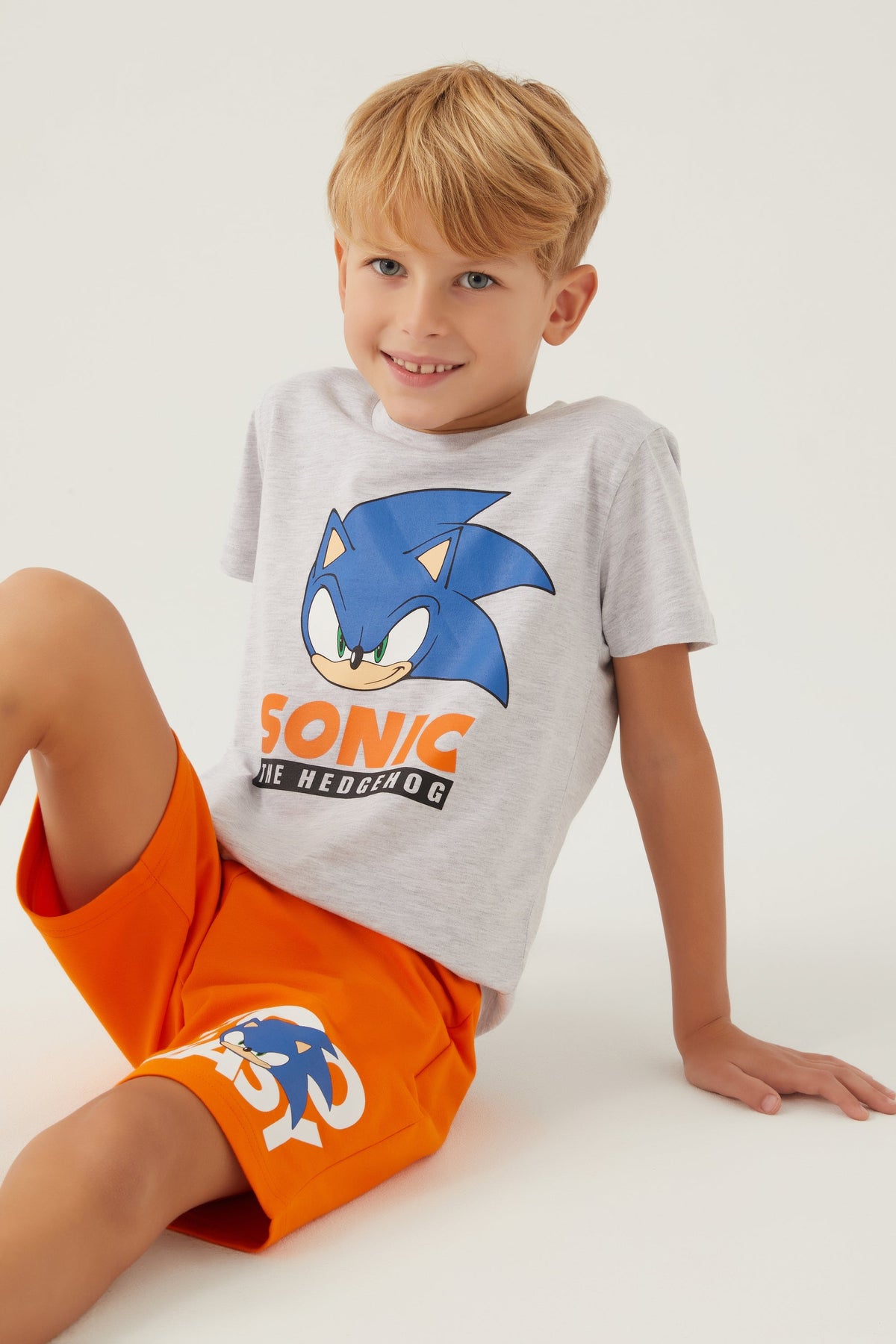 Warner Bros bijeli komplet za dječake - Sonic