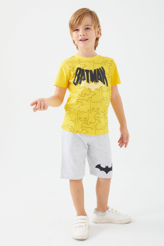Warner Bros žuti komplet za dječake s Batman motivom