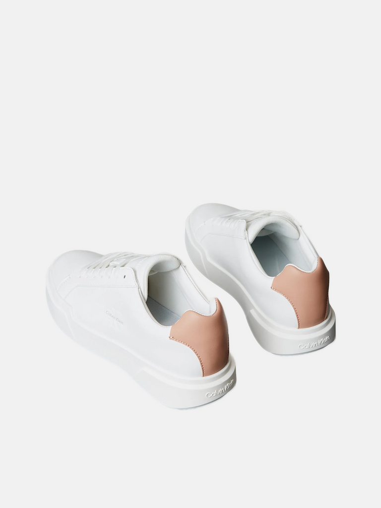 Calvin Klein bijele ženske patike sa bež detaljem-[SKU]