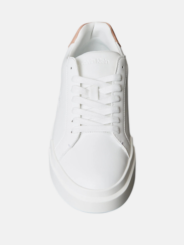 Calvin Klein bijele ženske patike sa bež detaljem-[SKU]