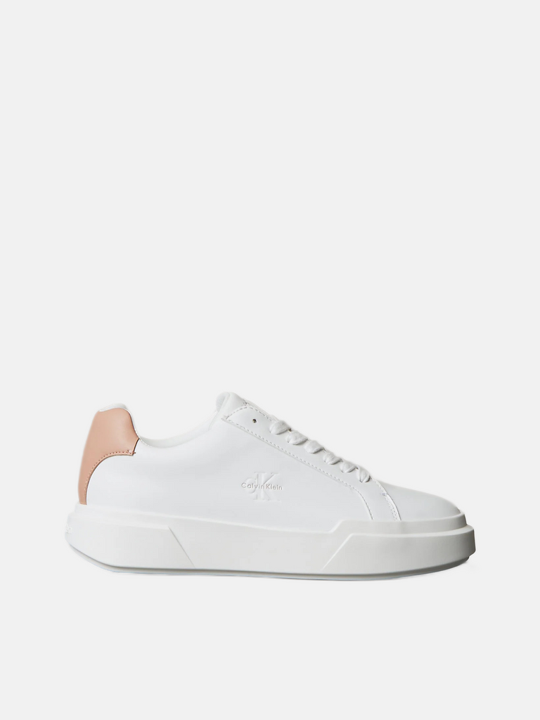 Calvin Klein bijele ženske patike sa bež detaljem-[SKU]