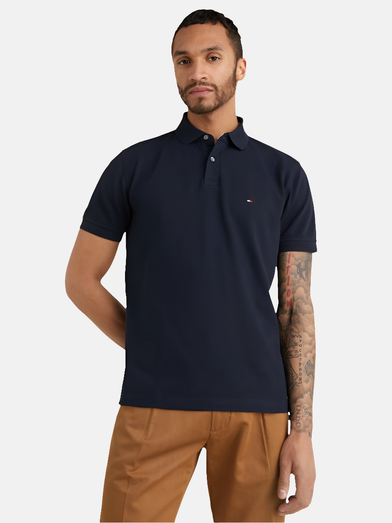 Tommy Hilfiger plava muška majica s ovratnikom polo-[SKU]
