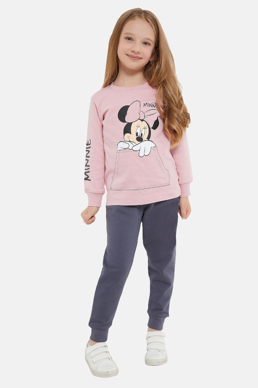 Disney roza trenerka za djevojčice s likom Minnie Mouse
