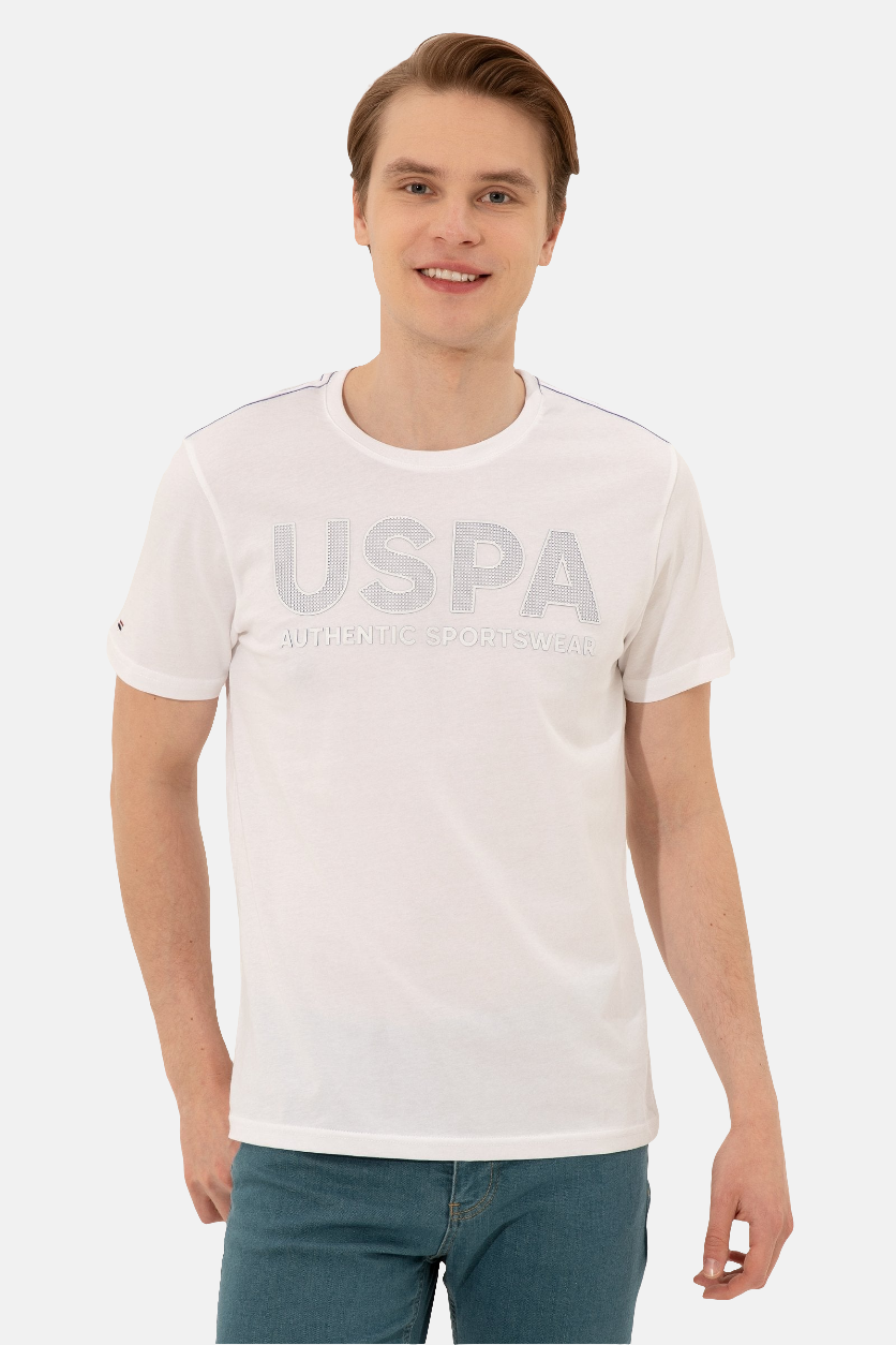 U.S. Polo Assn. bijela muška majica sa natpisom