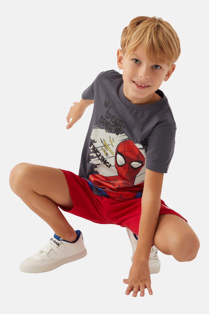 Marvel sivi komplet za dječake sa Spider-Man motivom