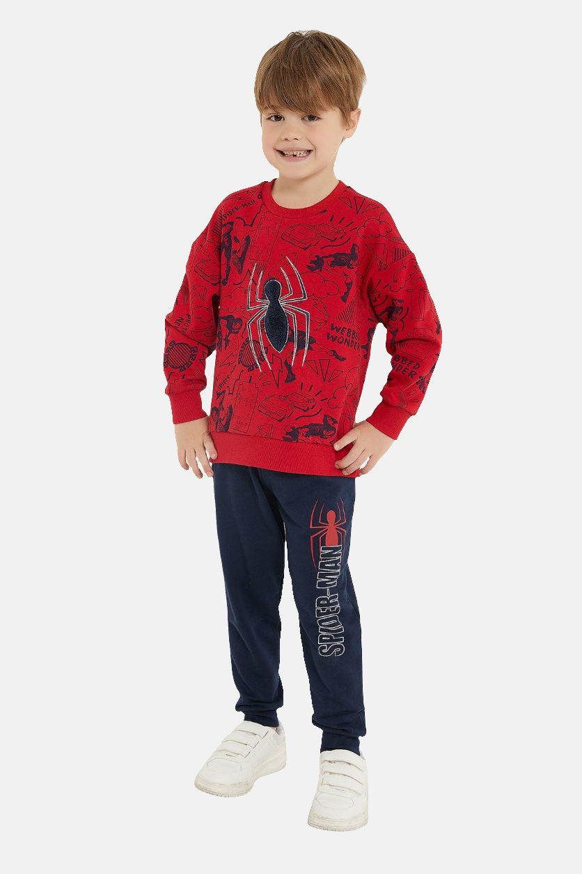 Marvel crvena trenerka za dječake s Spider-Man uzorkom