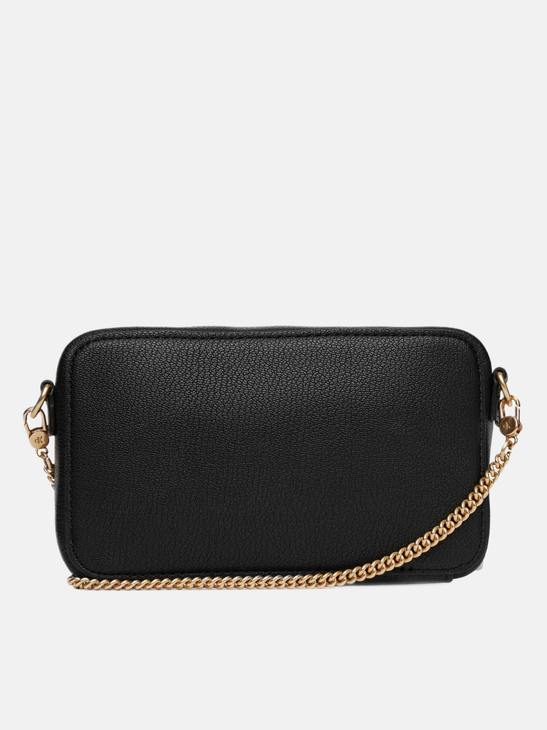 Calvin Klein crna ženska torba sa malim zlatnim logom-[SKU]