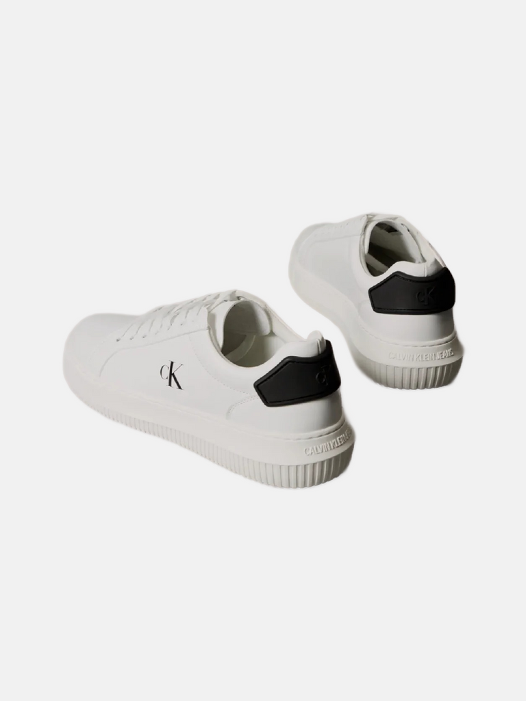 Calvin Klein bijele muške patike sa crnim logom-[SKU]