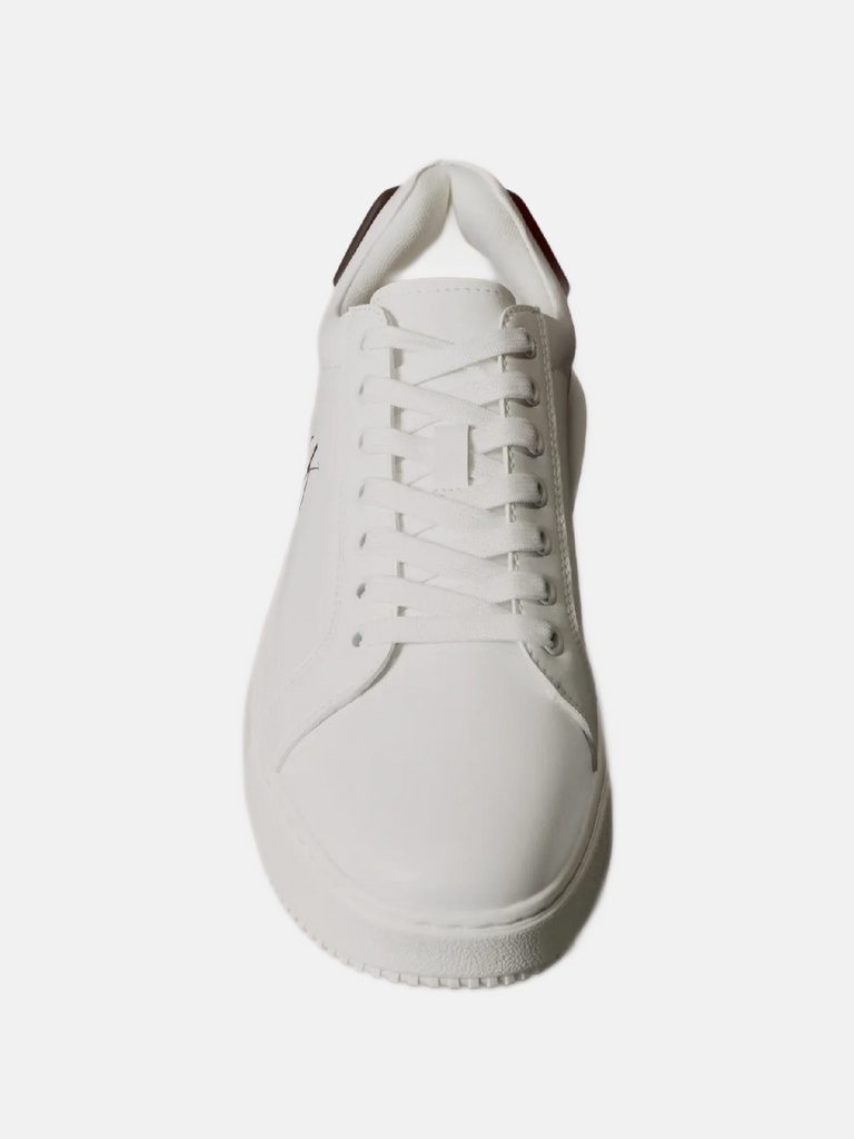 Calvin Klein bijele muške patike sa crnim logom-[SKU]